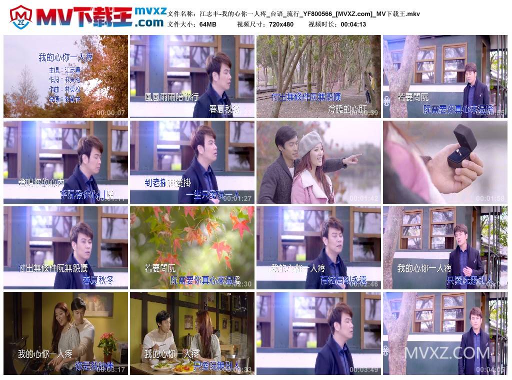江志丰-我的心你一人疼_台语_流行_YF800566